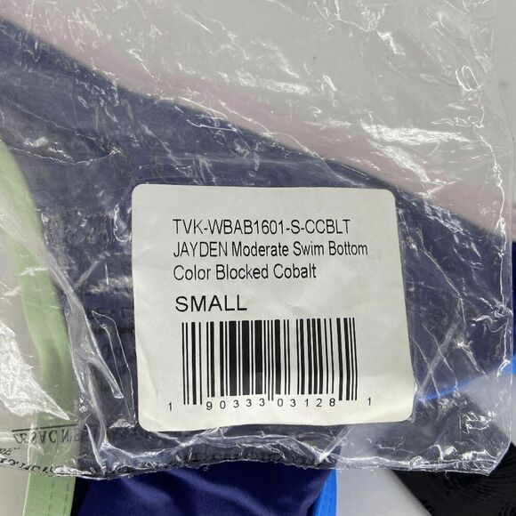 Tavik Jayden Womens Colorblock Cobalt Blue New moderate bikini bottom Small - Picture 6 of 9